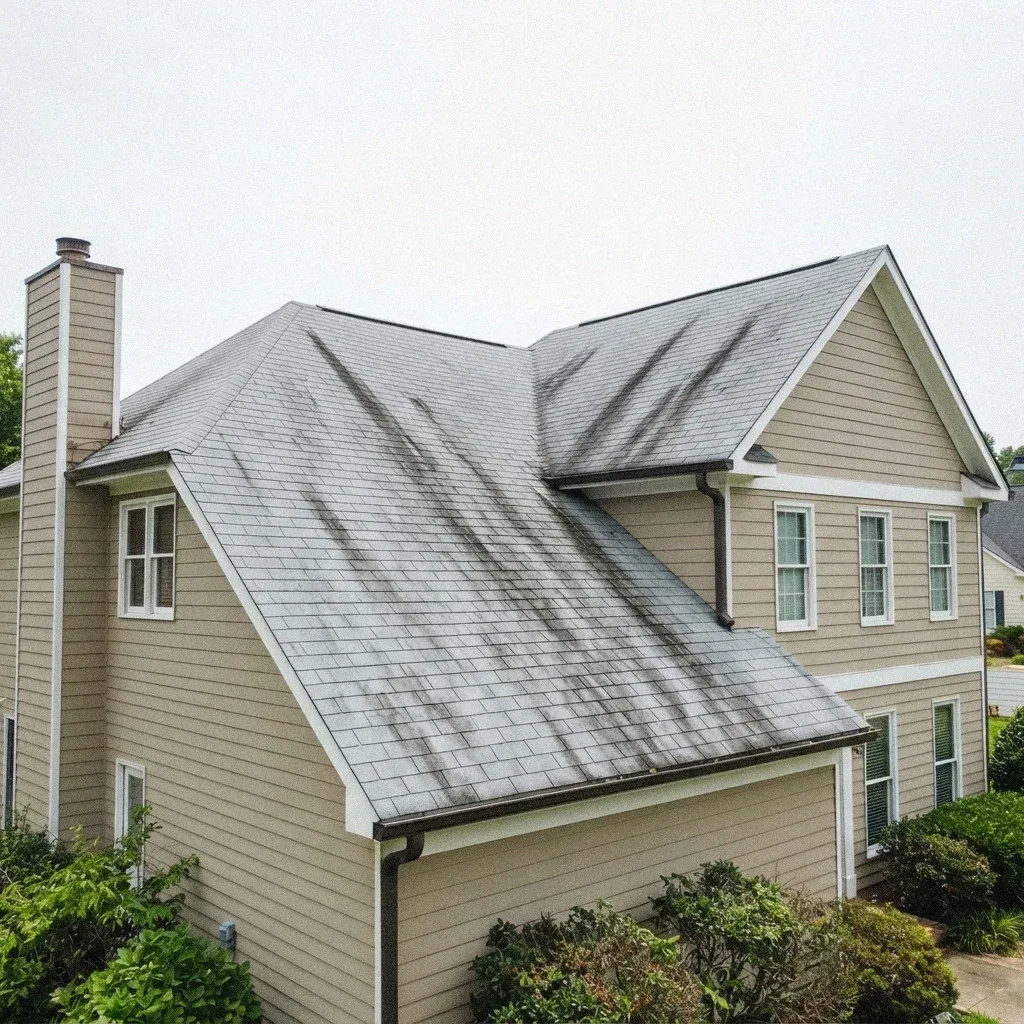 Algae Streaking and Moss on Jacksonville Roofs